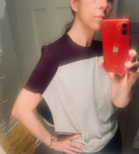 Charger l'image dans la galerie, T-shirt Barbados, Bordeaux foncé/gris clair chiné