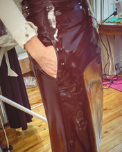 Load image into Gallery viewer, Prana patent leather skirt