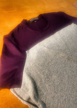 Charger l&#39;image dans la galerie, T-shirt Barbados, Bordeaux foncé/gris clair chiné
